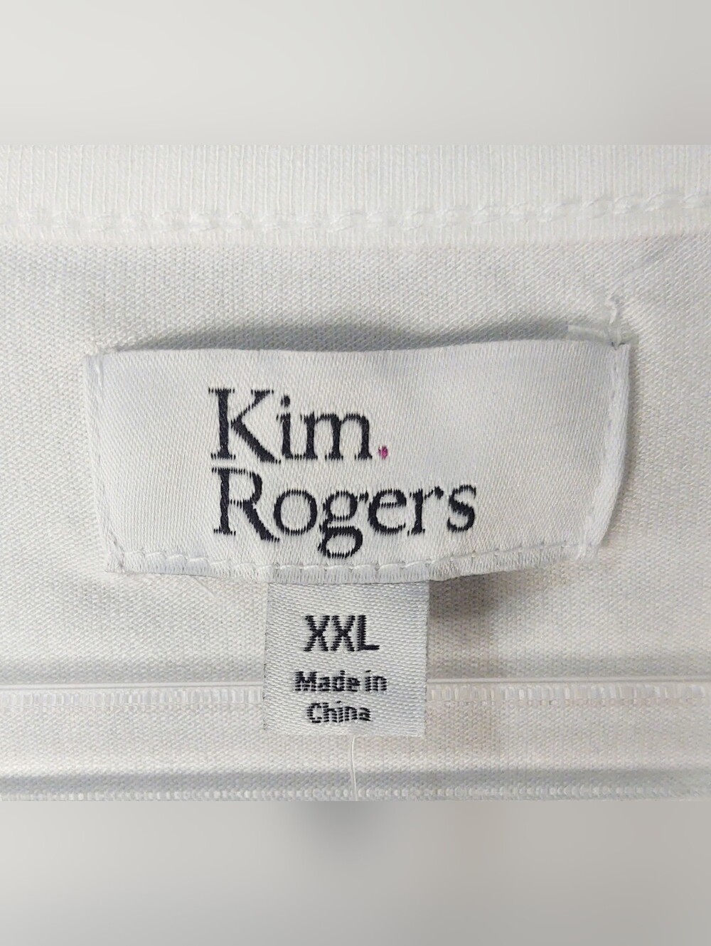 NWT Kim Rogers 3/4 Sleeve Button Shoulder Top - Picture 4 of 8